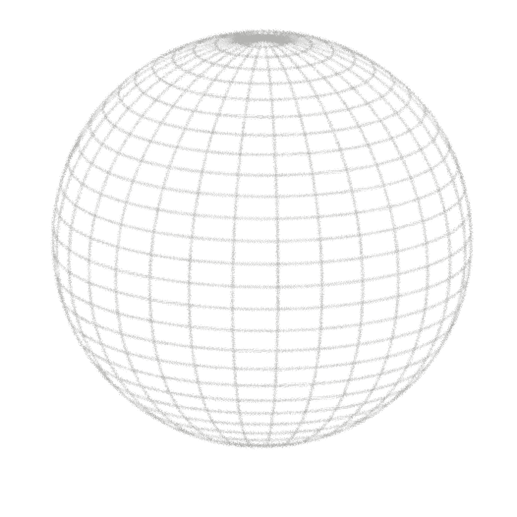 3D wireframe globe